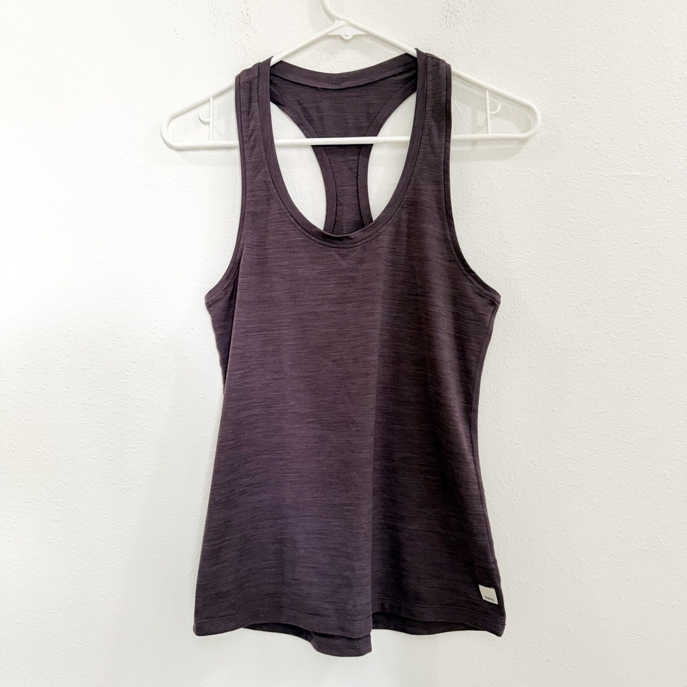 Vuori Performance Racerback Tank Top Athleisure Yoga Hiking Plum Purple S - Picture 2 of 3